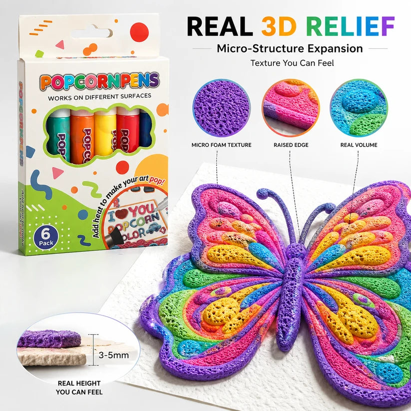3D Texture Art Pens — Turn Flat Drawings Into Touchable 3D Art ✨
