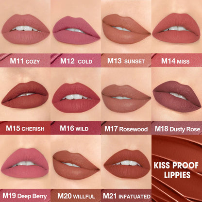 O.TWO.O Misty Kiss Color-Lock Velvet Matte Lipstick