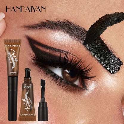 HANDAIYAN Peel-Off Eyebrow Tint – Waterproof, Smudge-Proof Brow Gel with Brush, Long-Lasting Color, Available in 5 Shades